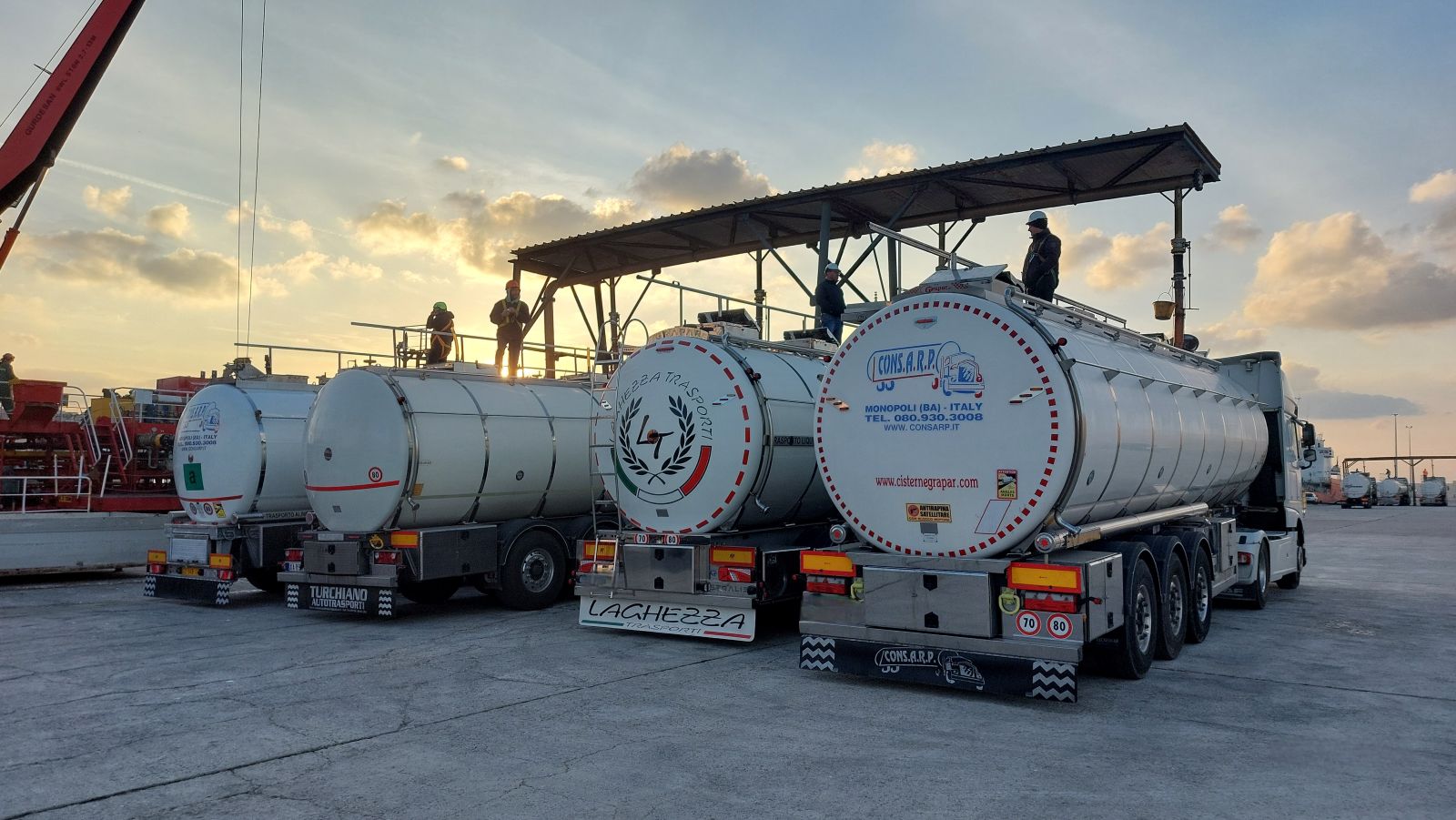 Truck at weighbridge